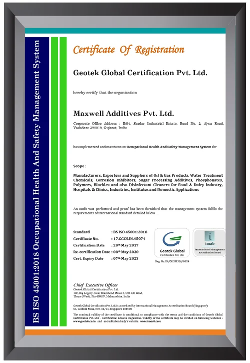 Occupational Health And Safety Management System